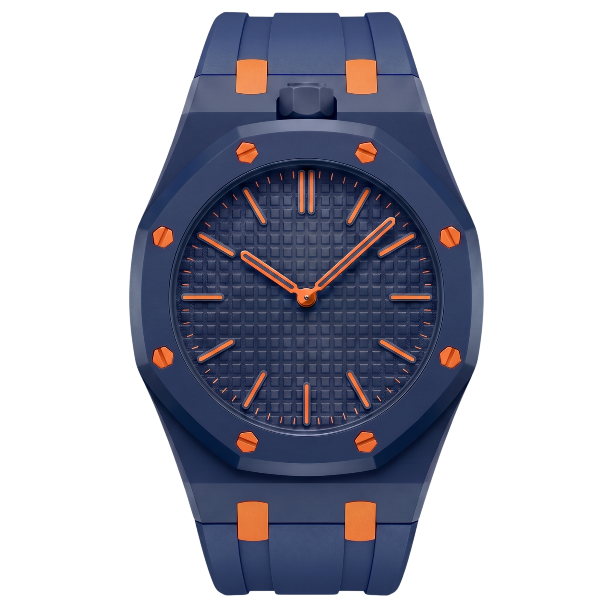 Bracelet Royal Pulse Blue Ice monté sur une montre