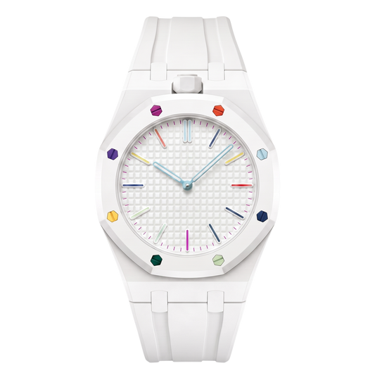 Bracelet Royal Pulse Snow blanc crème, inclus dans le pack 4 coloris